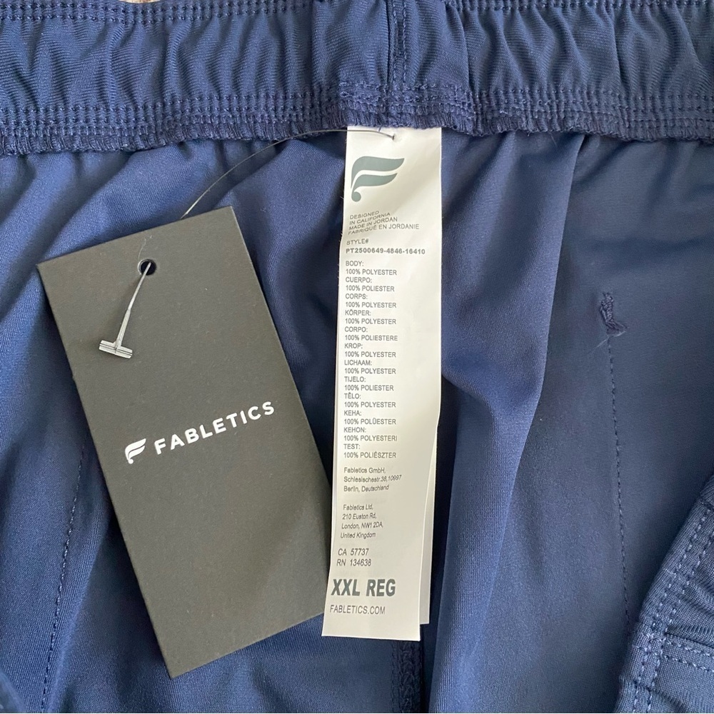Fabletics Deep Blue Men's Pants - Picture 5 of 7